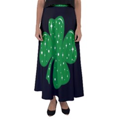 Sparkly Clover Flared Maxi Skirt by Valentinaart