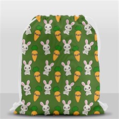 Easter Kawaii Pattern Drawstring Bag (small) by Valentinaart