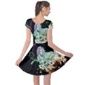 Wonderful Unicorn With Flowers Cap Sleeve Dress View2