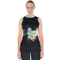 Wonderful Unicorn With Flowers Shell Top by FantasyWorld7