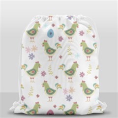 Easter Pattern Drawstring Bag (small) by Valentinaart