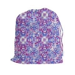 Cracked Oriental Ornate Pattern Drawstring Pouches (xxl) by dflcprints