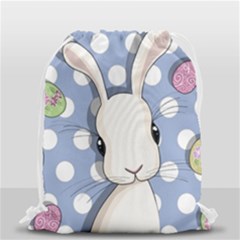 Easter Bunny  Drawstring Bag (small) by Valentinaart