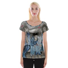 The Nobodies Cap Sleeve Tops by redmaidenart