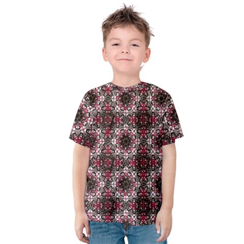 Oriental Ornate Pattern Kids  Cotton Tee by dflcprints