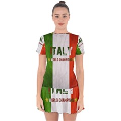 Football World Cup Drop Hem Mini Chiffon Dress by Valentinaart