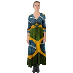 Football World Cup Button Up Boho Maxi Dress by Valentinaart