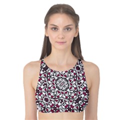Boho Bold Vibrant Ornate Pattern Tank Bikini Top by dflcprints
