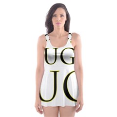 Freehugs Skater Dress Swimsuit by cypryanus