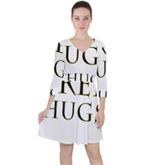 Freehugs Ruffle Dress by cypryanus