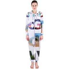 Hawaii Hooded Jumpsuit (ladies)  by Howtobead
