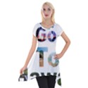 Hawaii Short Sleeve Side Drop Tunic View1