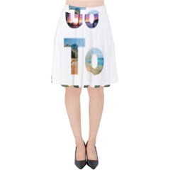 Hawaii Velvet High Waist Skirt by Howtobead