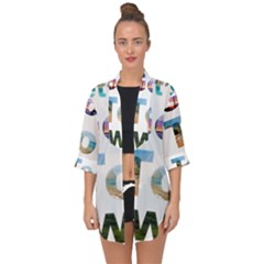 Hawaii Open Front Chiffon Kimono by Howtobead