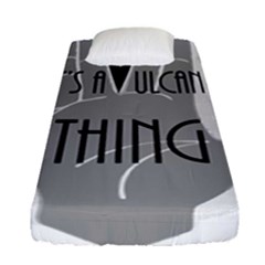 It s A Vulcan Thing Fitted Sheet (single Size) by Howtobead