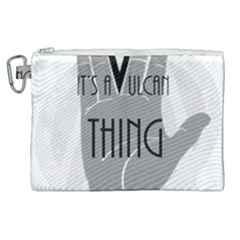 It s A Vulcan Thing Canvas Cosmetic Bag (xl) by Howtobead