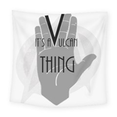 Vulcan Thing Square Tapestry (large) by Howtobead
