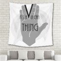 Vulcan Thing Square Tapestry (Large) View2