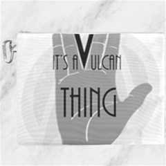 Vulcan Thing Canvas Cosmetic Bag (xxxl) by Howtobead