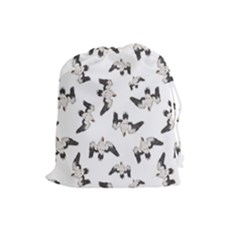 Birds Pattern Photo Collage Drawstring Pouches (large)  by dflcprints