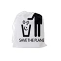 Save The Planet - Religions  Drawstring Pouches (Large)  View2