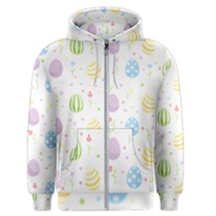 Easter Pattern Men s Zipper Hoodie by Valentinaart