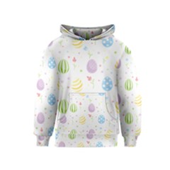 Easter Pattern Kids  Pullover Hoodie by Valentinaart