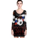 Russia Football World Cup Long Sleeve Bodycon Dress View1
