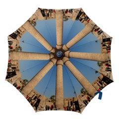 Temple Of Karnak Luxor Egypt  Hook Handle Umbrellas (large) by StarvingArtisan