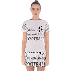 Football Fan  Drop Hem Mini Chiffon Dress by Valentinaart