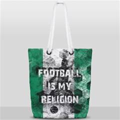 Football Is My Religion Full Print Rope Handle Tote (small) by Valentinaart