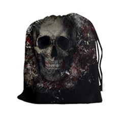 Skull Drawstring Pouches (xxl) by Valentinaart