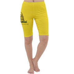 Gadsden Flag Don t Tread On Me Cropped Leggings  by snek