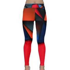 3d And Abstract Classic Yoga Leggings by Sapixe