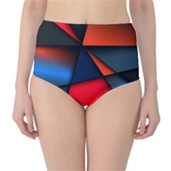 3d And Abstract High-waist Bikini Bottoms by Sapixe