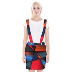 3d And Abstract Braces Suspender Skirt by Sapixe