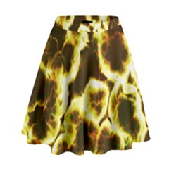 Abstract Pattern High Waist Skirt by Sapixe