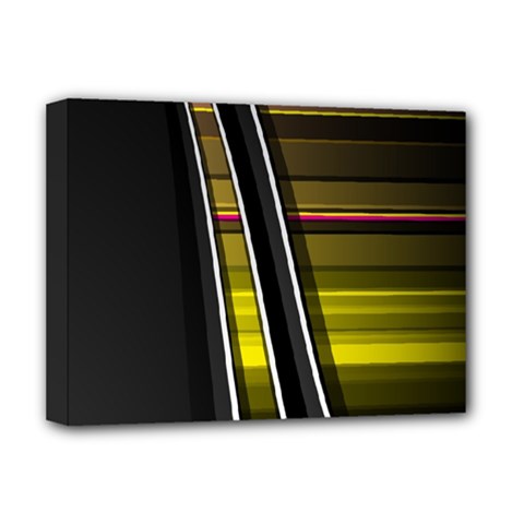 Abstract Multicolor Vectors Flow Lines Graphics Deluxe Canvas 16  X 12   by Sapixe