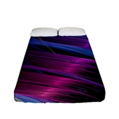 Abstract Satin Fitted Sheet (full/ Double Size) by Sapixe