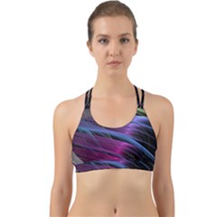 Abstract Satin Back Web Sports Bra by Sapixe