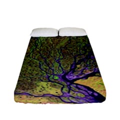 Lena River Delta A Photo Of A Colorful River Delta Taken From A Satellite Fitted Sheet (full/ Double Size) by Simbadda