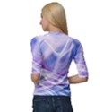 Abstract Graphic Design Background Quarter Sleeve Raglan Tee View2