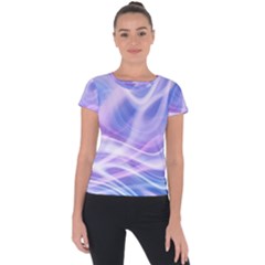 Abstract Graphic Design Background Short Sleeve Sports Top  by Sapixe