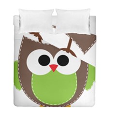Clip Art Animals Owl Duvet Cover Double Side (full/ Double Size) by Sapixe