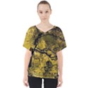 Colorful The Beautiful Of Traditional Art Indonesian Batik Pattern V-Neck Dolman Drape Top View1
