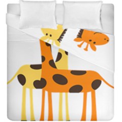 Giraffe Africa Safari Wildlife Duvet Cover Double Side (king Size) by Nexatart