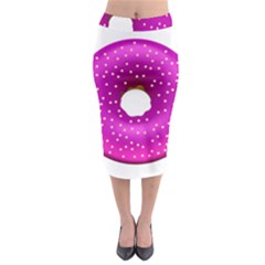 Donut Transparent Clip Art Midi Pencil Skirt by Sapixe