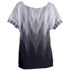 Feather Graphic Design Background Women s Oversized Tee by Sapixe