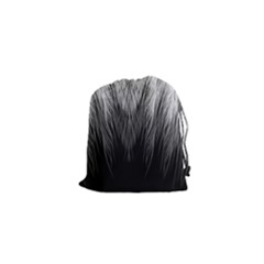 Feather Graphic Design Background Drawstring Pouches (xs)  by Sapixe