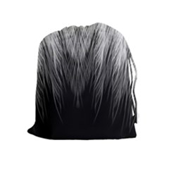 Feather Graphic Design Background Drawstring Pouches (extra Large) by Sapixe